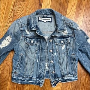 Express Distressed Jean Jacket